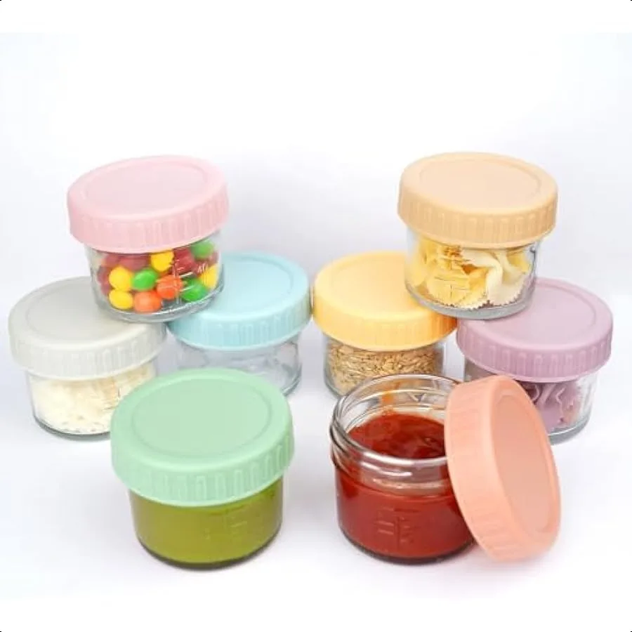 ANOTION Small Glass Jars with Lids 8 Packs Salad Dressing Container to Go 3 Oz Glass Meal Prep Containers Reusable Canning Jars
ANOTION Small Glass Jars with Lids 8 Packs Salad Dressing Container to Go 3 Oz Glass Meal Prep Containers Reusable Canning Jars