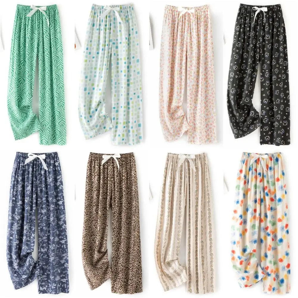 Breathable Sleepwear Ankle-Length Pants Thin Loungewear Home Pajama Pants Sleeping Trousers Women
Breathable Sleepwear Ankle-Length Pants Thin Loungewear Home Pajama Pants Sleeping Trousers Women