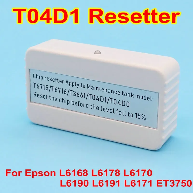 T04D1 Tank Chip Resetter Maintenance Tool Kit Reset EPMB1 T6716 T3661 PXMB8 For Epson L6168 L6178 L6198 L6170 L6190 L6191 L6171
T04D1 Tank Chip Resetter Maintenance Tool Kit Reset EPMB1 T6716 T3661 PXMB8 For Epson L6168 L6178 L6198 L6170 L6190 L6191 L6171