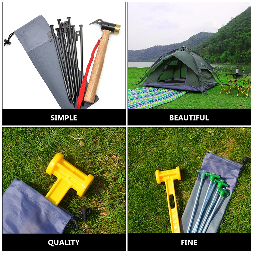 2 Pcs Tingbag Tent Nail Storage Camping Stakes 600d Reinforced Oxford Cloth Fabric
2 Pcs Tingbag Tent Nail Storage Camping Stakes 600d Reinforced Oxford Cloth Fabric