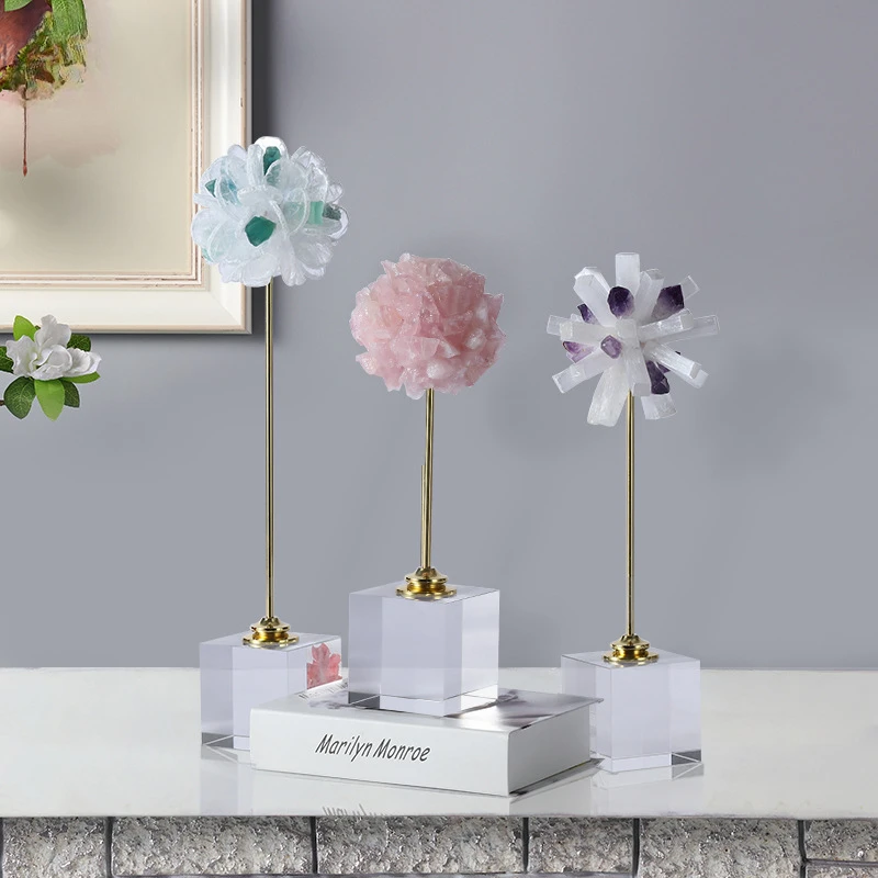Metal Handicraft Ornaments Crystal Flower Natural Sculpture Colorful Decorative Figurines Home Decoration Accessories
Metal Handicraft Ornaments Crystal Flower Natural Sculpture Colorful Decorative Figurines Home Decoration Accessories