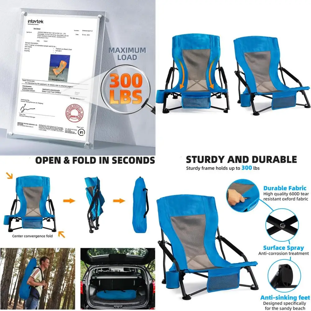 Портативный легкий комплект из 2-х пляжных стульев с подстаканниками, выдерживает до 300 фунтов, идеально подходит для кемпинга, патио и путешествий (легкий)
Портативный легкий комплект из 2-х пляжных стульев с подстаканниками, выдерживает до 300 фунтов, идеально подходит для кемпинга, патио и путешествий (легкий)