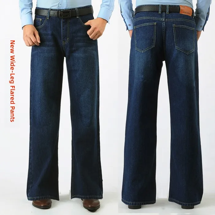 Men's Faion Thiened Retro Flared Jeans Loose Wide Leg Pants Large Foot Pants Denim Long Trousers Trendy Autumn Winter
Men's Faion Thiened Retro Flared Jeans Loose Wide Leg Pants Large Foot Pants Denim Long Trousers Trendy Autumn Winter
