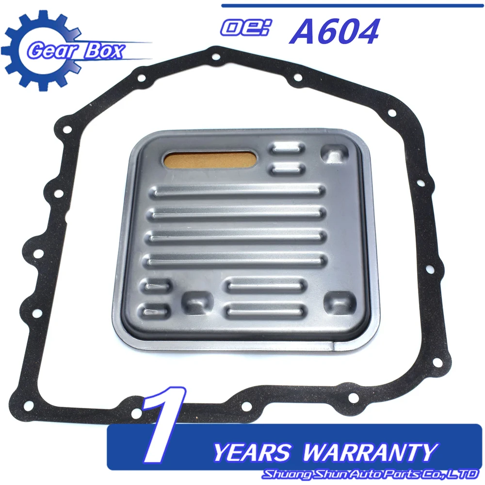 Gearbox filter and oil disc gasket for Chrysler Dodge Eagle Mitsubishi Plymouth A604 40TE 41TE 41TES 4864505 4504048 4659811AB
Gearbox filter and oil disc gasket for Chrysler Dodge Eagle Mitsubishi Plymouth A604 40TE 41TE 41TES 4864505 4504048 4659811AB