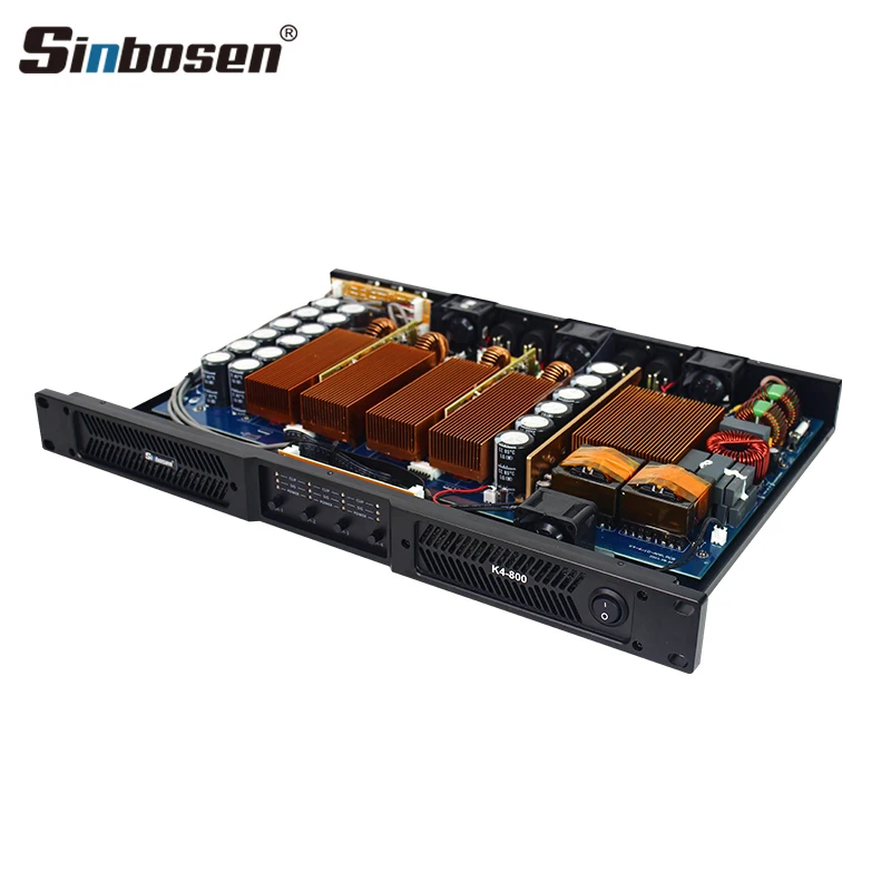K4-800 Sinbosen 4 Channel 1u 4ohms Amplifier Digital Audio Sound Equipment 800 Watts
K4-800 Sinbosen 4 Channel 1u 4ohms Amplifier Digital Audio Sound Equipment 800 Watts