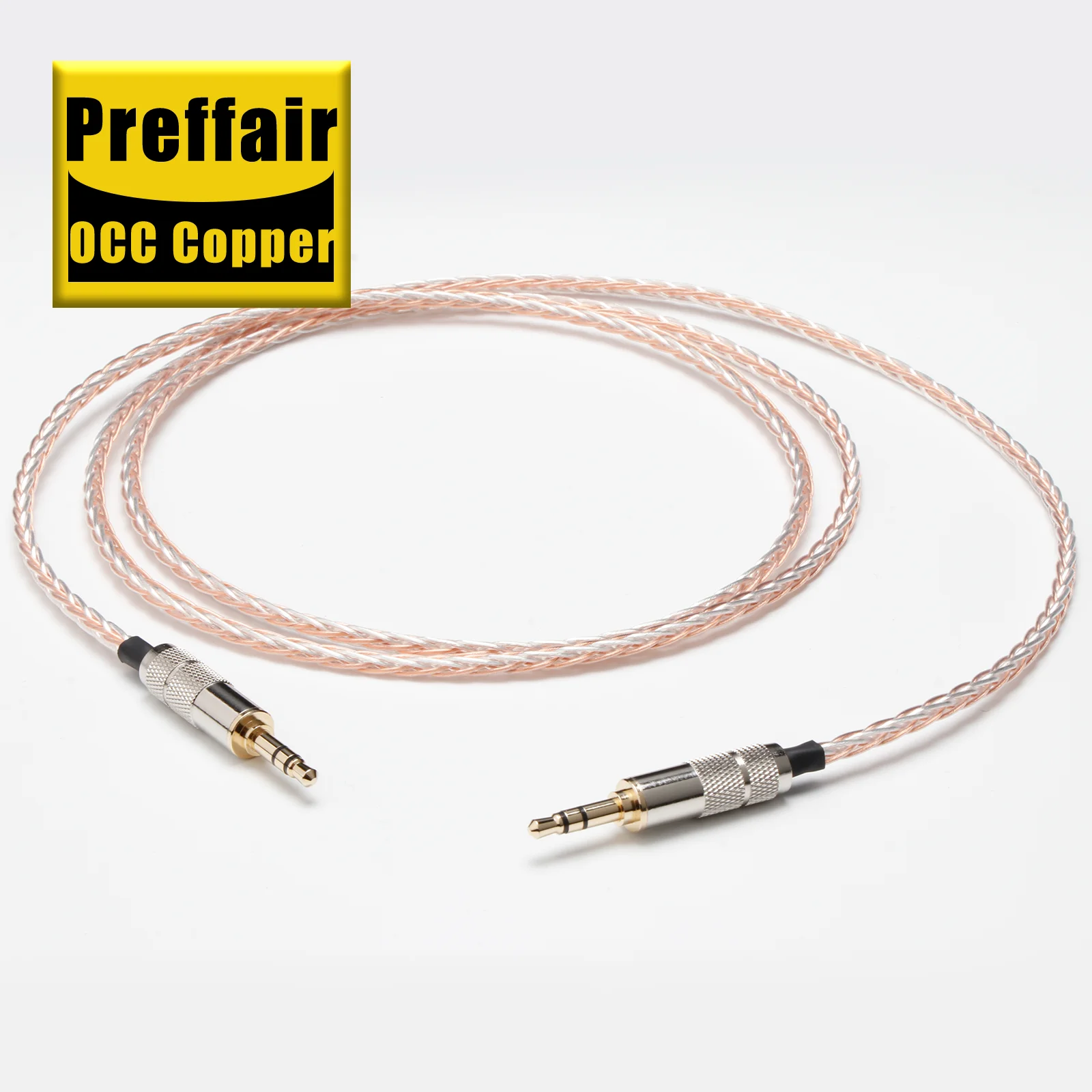 Preffair E50503 HiFi OCC Copper Gold Plated Headphone Cable Compatible for Iphone/Ipad/Laptop/ DAC /CD Player
Preffair E50503 HiFi OCC Copper Gold Plated Headphone Cable Compatible for Iphone/Ipad/Laptop/ DAC /CD Player