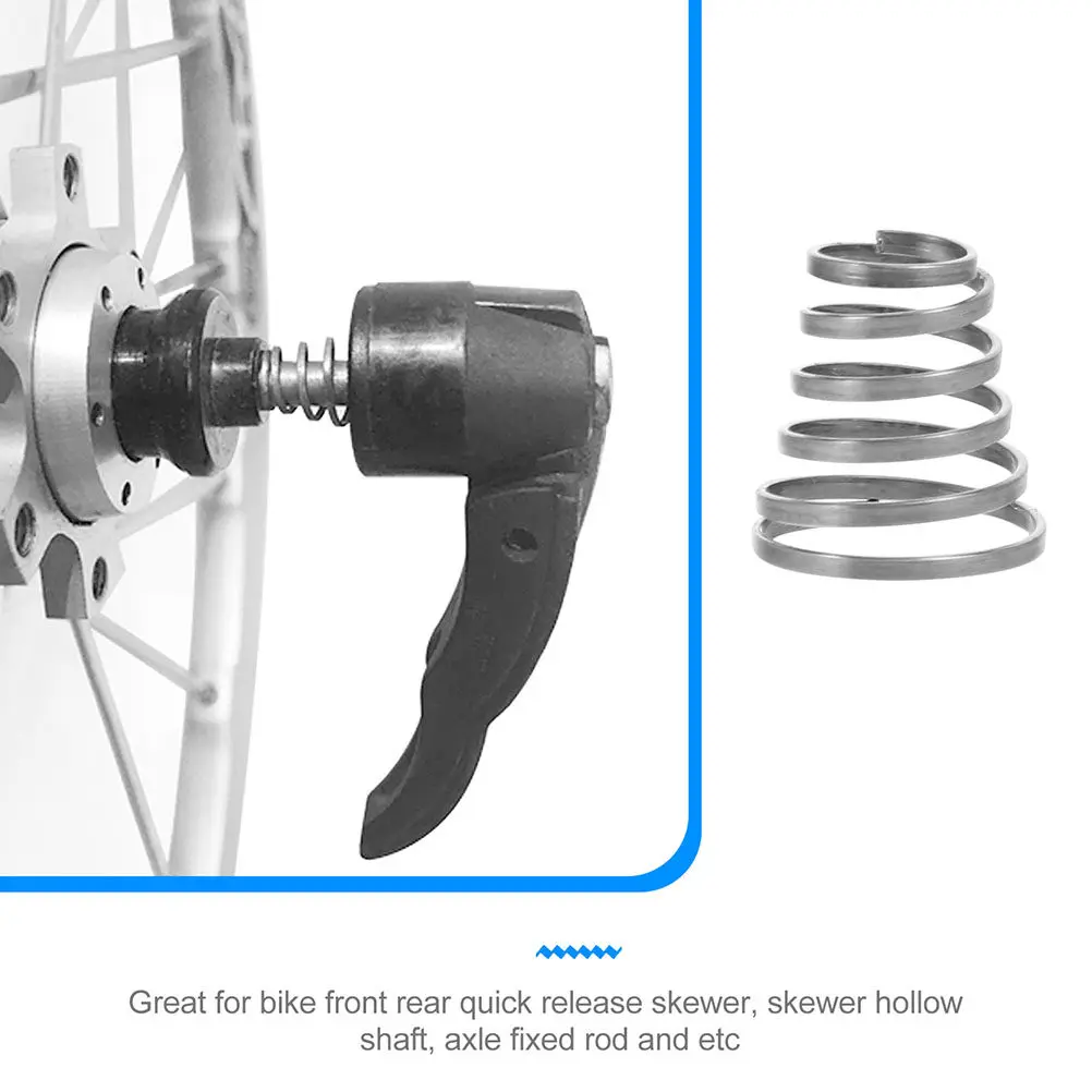 100pcs Stainless Steel Quick Release Bike Wheel Springs, Universal Durable Compression Springs for Mountain & Road Bike Hub
100pcs Stainless Steel Quick Release Bike Wheel Springs, Universal Durable Compression Springs for Mountain & Road Bike Hub