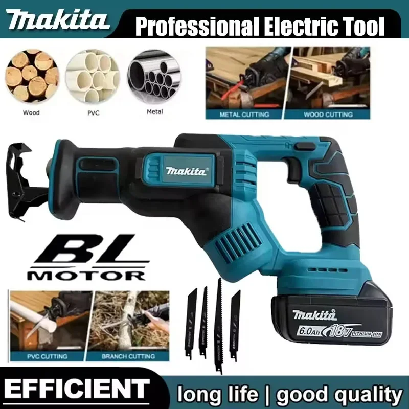 Аккумуляторная сабельная пила Makita для резки дерева/металла с 4 лезвиями (без аккумулятора)
Аккумуляторная сабельная пила Makita для резки дерева/металла с 4 лезвиями (без аккумулятора)