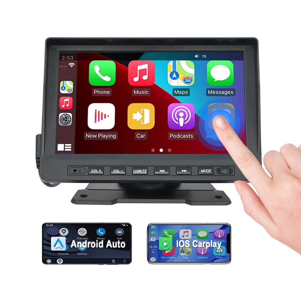 Portable 7-inch Display PND Wireless Apple Carplay Android Car with Parking Camera
Portable 7-inch Display PND Wireless Apple Carplay Android Car with Parking Camera