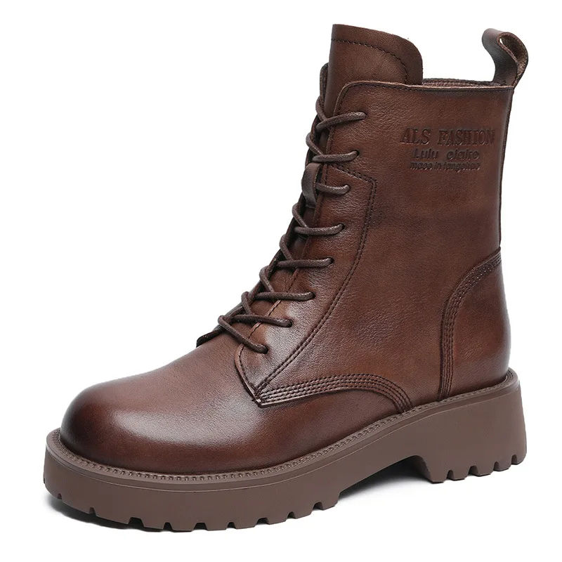 High quality 2024 Fashion Women Boots Autumn Winter Shoes Soft Bottom Genuine Leather Flat Mid Calf Boots Women Casual Warm Boot
High quality 2024 Fashion Women Boots Autumn Winter Shoes Soft Bottom Genuine Leather Flat Mid Calf Boots Women Casual Warm Boot