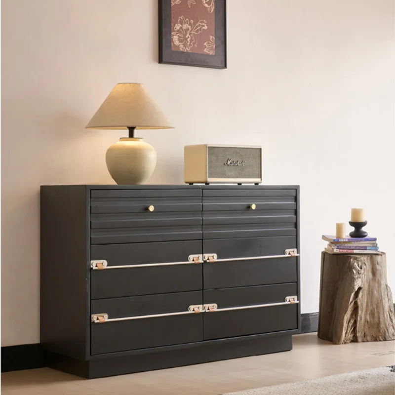 Medieval solid wood six-chest cabinet stainless steel handle retro dining side cabinet against the wall solid wood cabinet side
Medieval solid wood six-chest cabinet stainless steel handle retro dining side cabinet against the wall solid wood cabinet side
