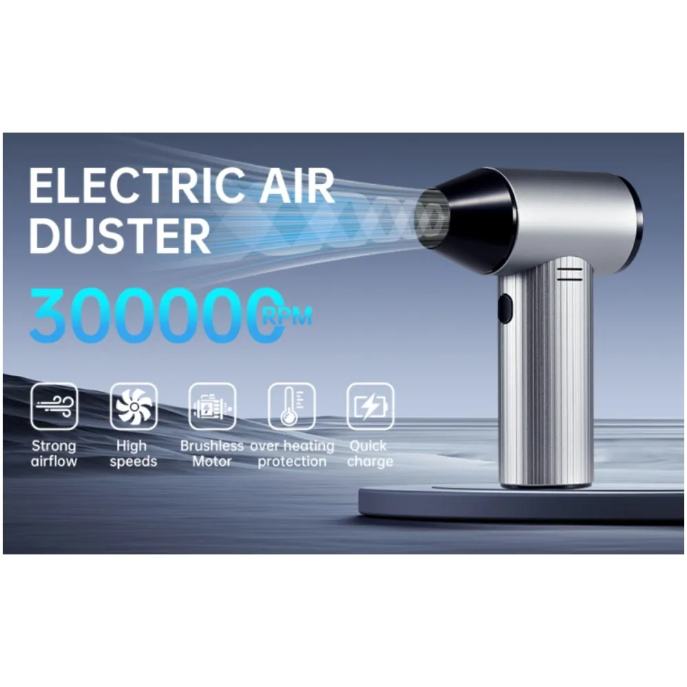 300000rpm Electric Air Duster Turbo jet fan High-Speed Motor Air Blower 15W Quick Charging 3 Adjustable Speeds Jet Dry Blower
300000rpm Electric Air Duster Turbo jet fan High-Speed Motor Air Blower 15W Quick Charging 3 Adjustable Speeds Jet Dry Blower
