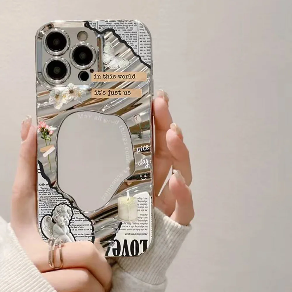 Makeup Mirror Phone Case For iPhone 15 11 13 12 14 16 Pro Max Wave Pattern Bumper Art Stylish Shockproof Protective Cover Funda
Makeup Mirror Phone Case For iPhone 15 11 13 12 14 16 Pro Max Wave Pattern Bumper Art Stylish Shockproof Protective Cover Funda