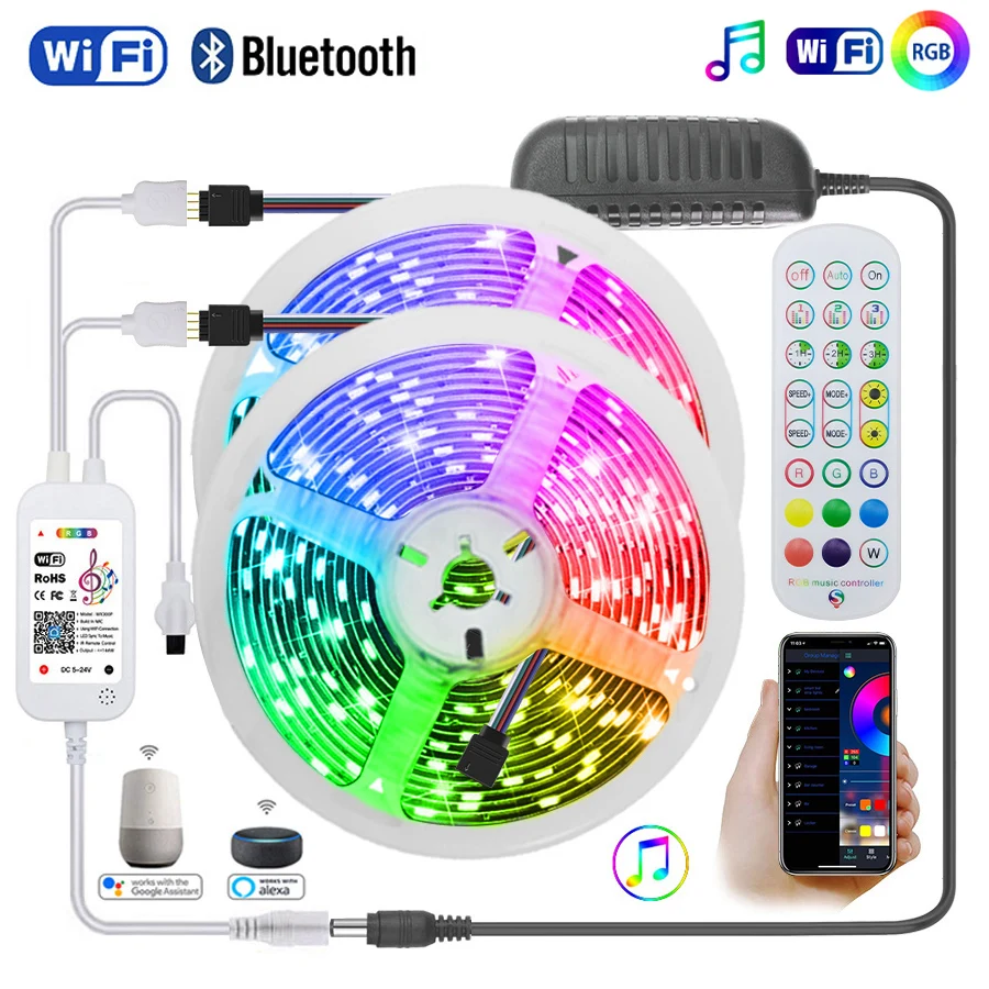 Светодиодная ленсветильник с Wi-Fi, 5-30 м, s, Bluetooth, 10, MRGB, светодиодная лампа 5050 SMD, гибкая, 25 м, водонепроницаемая, 2835 Диодная, DC, Wi-Fi управление + адаптер
Светодиодная ленсветильник с Wi-Fi, 5-30 м, s, Bluetooth, 10, MRGB, светодиодная лампа 5050 SMD, гибкая, 25 м, водонепроницаемая, 2835 Диодная, DC, Wi-Fi управление + адаптер