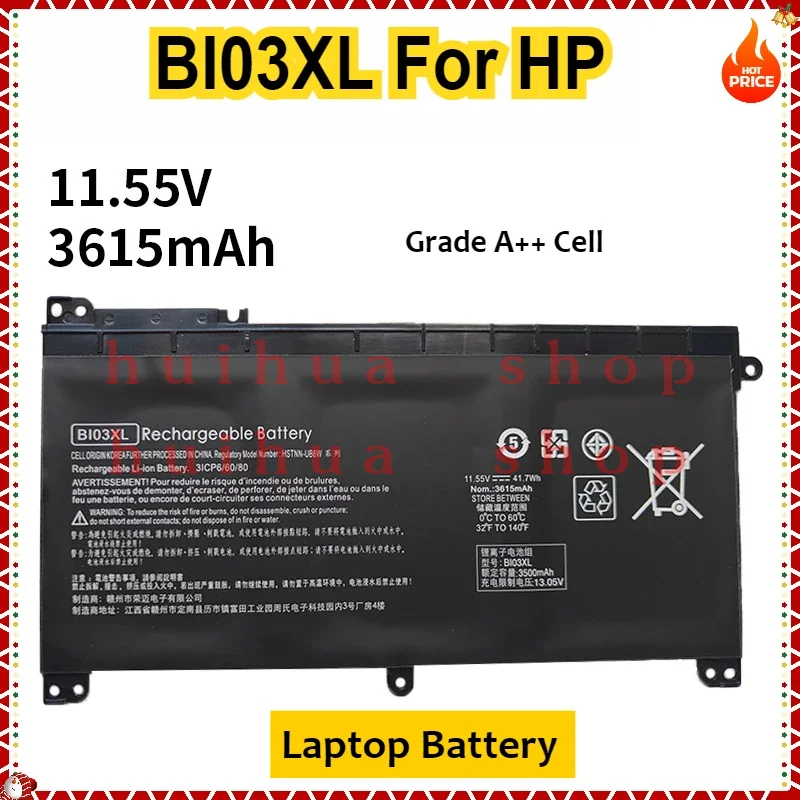BI03XL ON03XL 844203 -850 844203 -855 BIO3X Battery for HP Pavilion X360 13-U M3-U m3-u001dx m3-u103dx 13-u003la 14-AX 14-ax010
BI03XL ON03XL 844203 -850 844203 -855 BIO3X Battery for HP Pavilion X360 13-U M3-U m3-u001dx m3-u103dx 13-u003la 14-AX 14-ax010