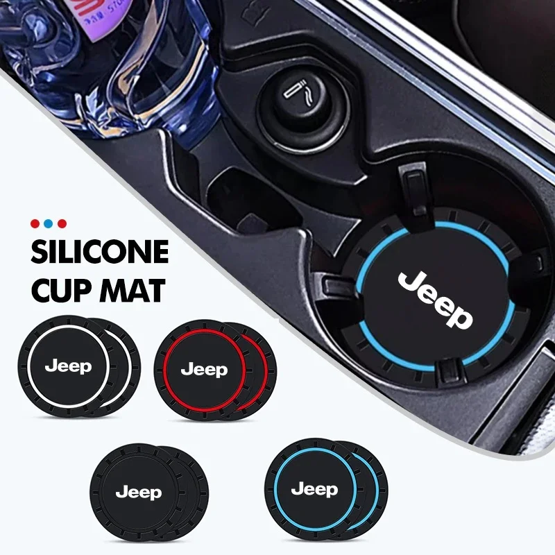 2Pcs Anti-Slip Silicone Car Cup Mat Coaster for Jeep Renegade Wrangler JK JL Grand Cherokee Compass Car Interior Accessories
2Pcs Anti-Slip Silicone Car Cup Mat Coaster for Jeep Renegade Wrangler JK JL Grand Cherokee Compass Car Interior Accessories