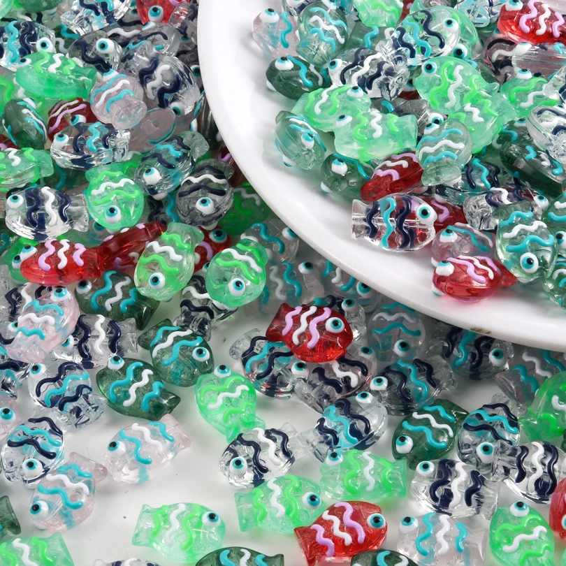 12pcs Lovely Glass Material Striped Fish Handmade Spacer Loose Beads For DIY Jewelry Marking Animal Beading Crafts Wholesale
12pcs Lovely Glass Material Striped Fish Handmade Spacer Loose Beads For DIY Jewelry Marking Animal Beading Crafts Wholesale