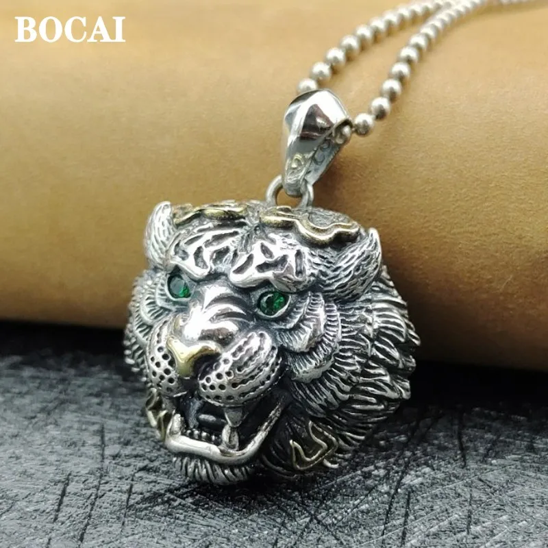 BOCAI Pure S925 Silver Trendy Personality Sweater Chain Tiger Head Pendant Good Luck For The Year Of Birth Men And WomenPendant
BOCAI Pure S925 Silver Trendy Personality Sweater Chain Tiger Head Pendant Good Luck For The Year Of Birth Men And WomenPendant