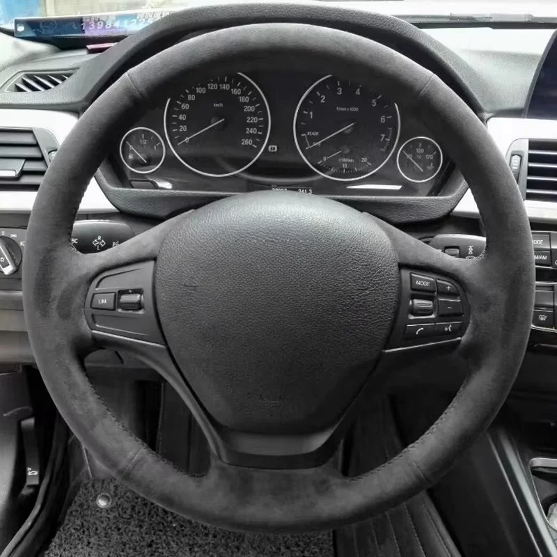Hand-stitched Black Suede Car Steering Wheel Cover For BMW F30 F31 F34 F20 F21 F22 F23
Hand-stitched Black Suede Car Steering Wheel Cover For BMW F30 F31 F34 F20 F21 F22 F23