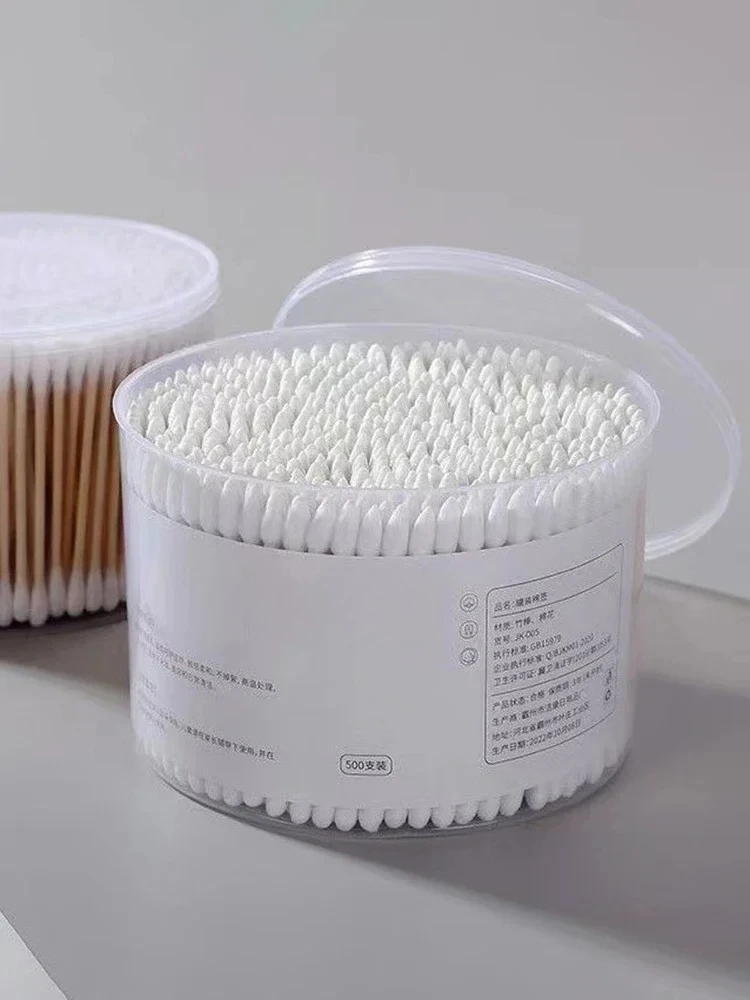 Disposable Cotton Swab Box With Double End Round Head For Makeup Removal Daily Cleaning Pet Care Multi-purpose About 500pcs
Disposable Cotton Swab Box With Double End Round Head For Makeup Removal Daily Cleaning Pet Care Multi-purpose About 500pcs