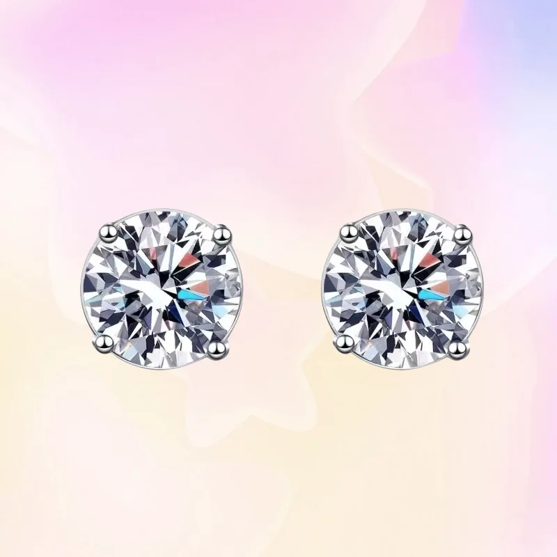 Сертифицированные серьги-гвоздики с муассанитом 0,3/0,5/1/2 карата для женщин, сверкающие рождественские подарки, однотонные платиновые ювелирные изделия PT950, распродажа
Сертифицированные серьги-гвоздики с муассанитом 0,3/0,5/1/2 карата для женщин, сверкающие рождественские подарки, однотонные платиновые ювелирные изделия PT950, распродажа