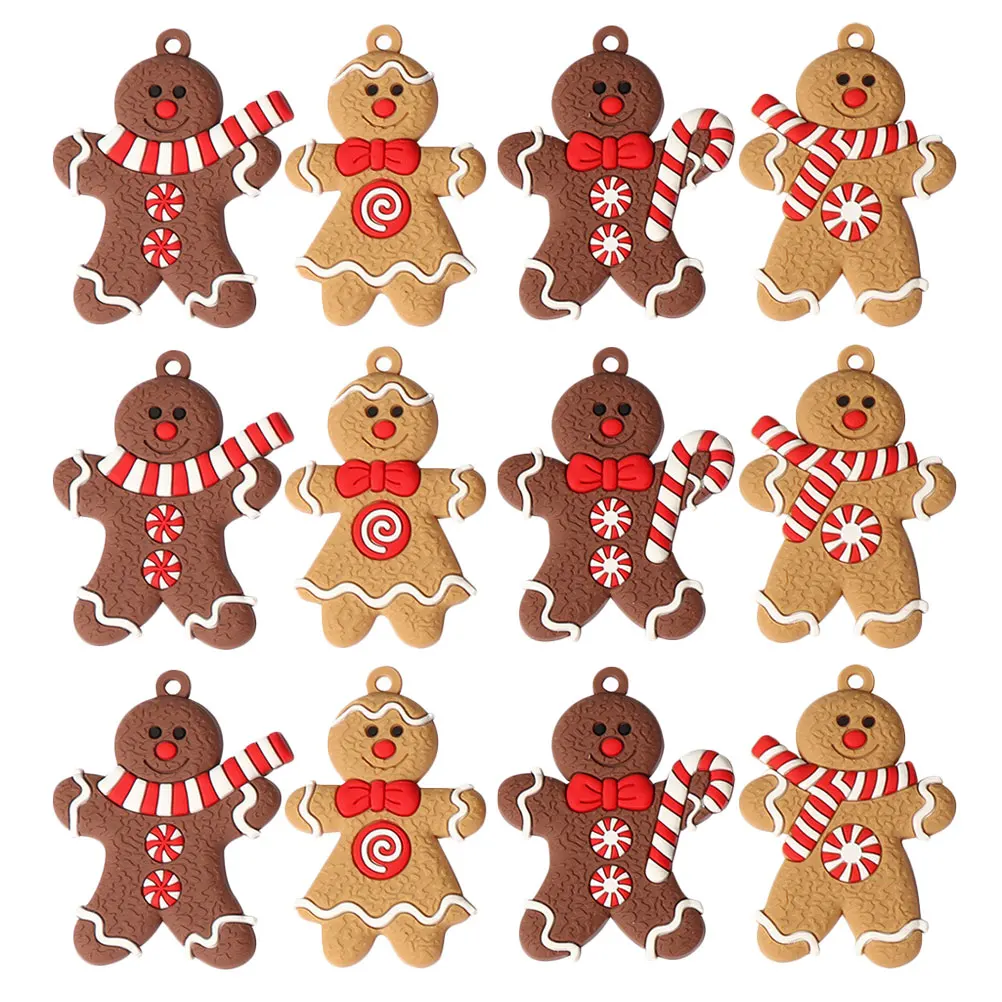 12 Pcs Gingerbread Man Ornaments Plastic Decorations Christmas Tree Hanging Supplies Clear Texture Lightweight
12 Pcs Gingerbread Man Ornaments Plastic Decorations Christmas Tree Hanging Supplies Clear Texture Lightweight