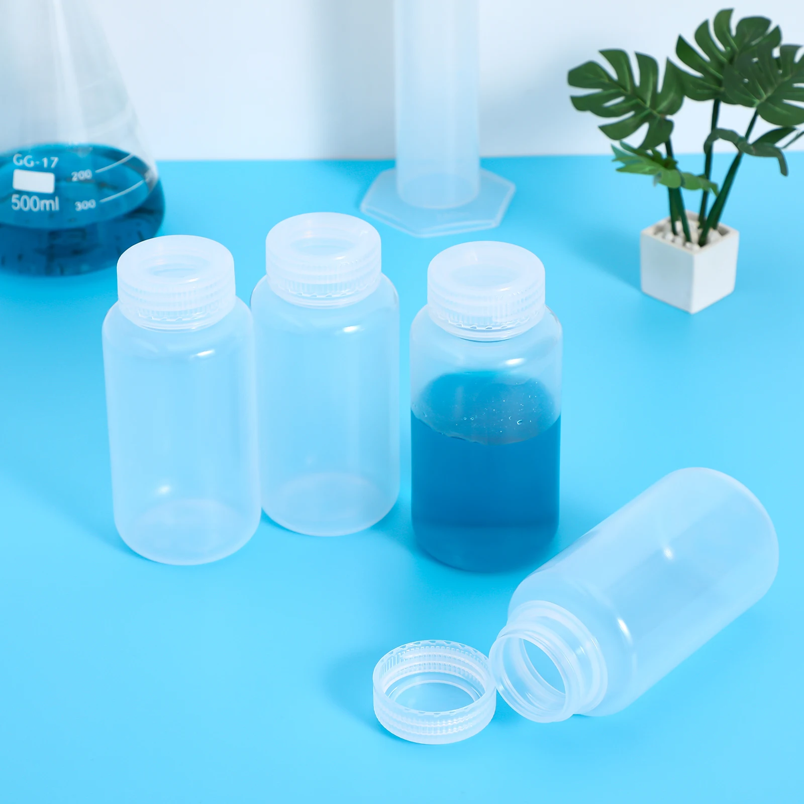 4 Pcs Lab Bottles Small Clear Plastic with Lids for Chemical Storage Travel Liquid Containers Portable
4 Pcs Lab Bottles Small Clear Plastic with Lids for Chemical Storage Travel Liquid Containers Portable