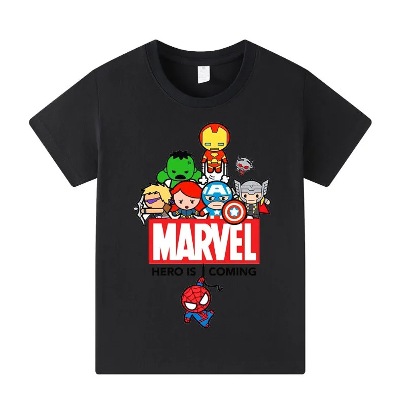 Новая летняя хлопковая детская футболка с принтом в стиле Q-Version Marvel Family, удобная футболка для родителей и детей
Новая летняя хлопковая детская футболка с принтом в стиле Q-Version Marvel Family, удобная футболка для родителей и детей