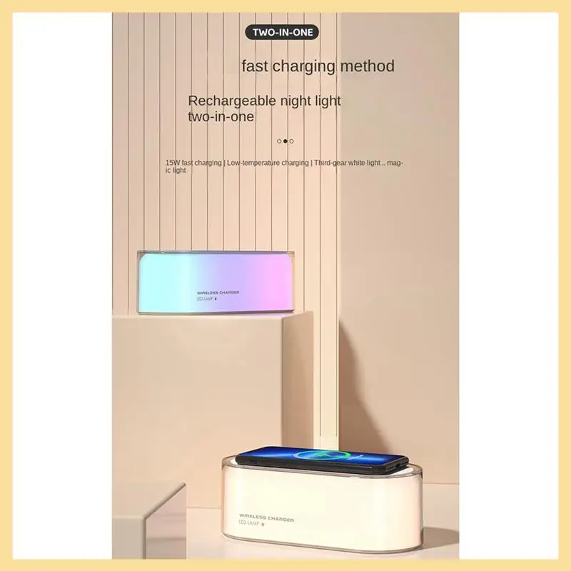 Adjustment Night Light Wireless Charge With LED Touch Bedside Lamp Adjustable Brightness 15W Fast Charge White Durable
Adjustment Night Light Wireless Charge With LED Touch Bedside Lamp Adjustable Brightness 15W Fast Charge White Durable