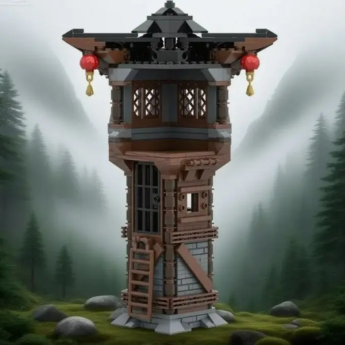 581PCS MOC Chinese Style Watchtower Building Blocks Set Medieval Tower Architecture Model Bricks DIY Assembly Toys Kids Gift
581PCS MOC Chinese Style Watchtower Building Blocks Set Medieval Tower Architecture Model Bricks DIY Assembly Toys Kids Gift