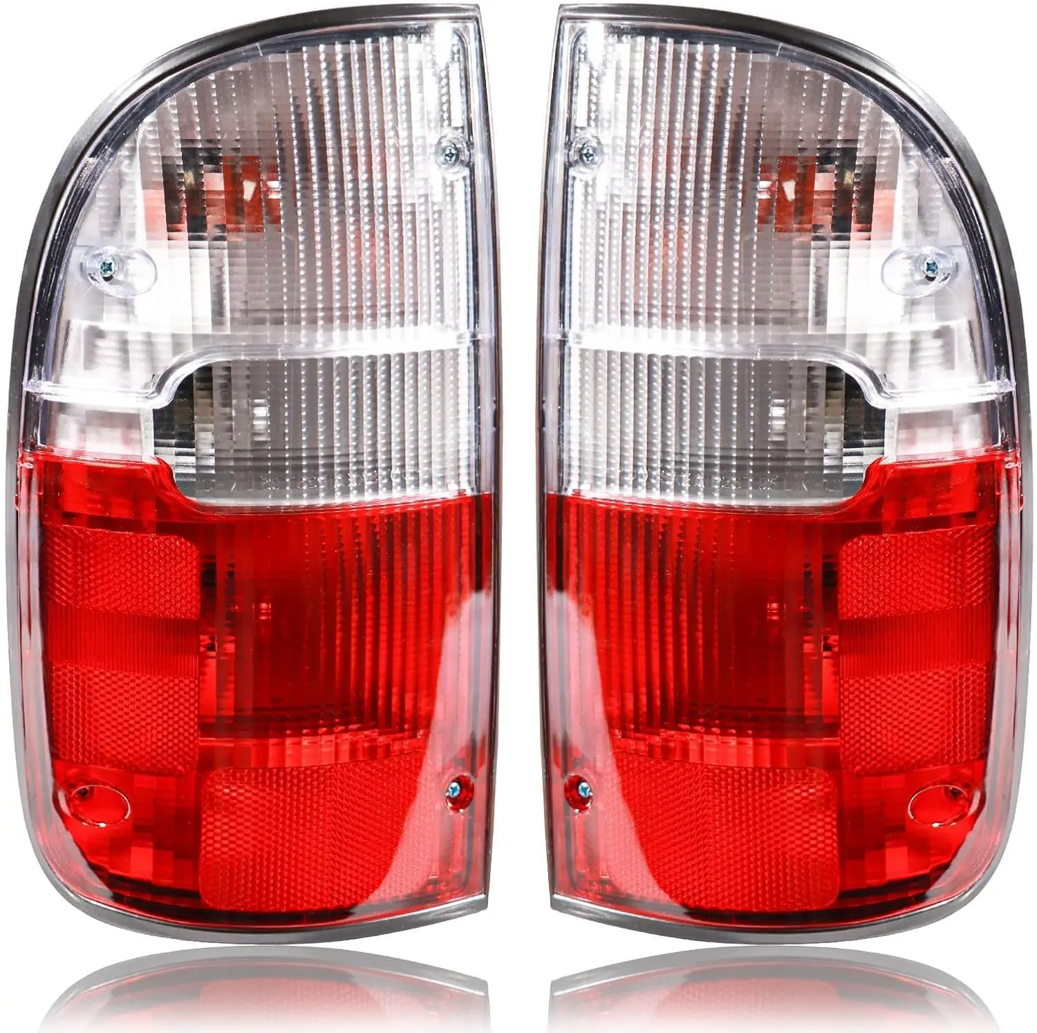 Tail Lights Assembly w/Blubs for 1995-2000 Toyota Tacoma #TO2801116 (Red/Clear Lens)
Tail Lights Assembly w/Blubs for 1995-2000 Toyota Tacoma #TO2801116 (Red/Clear Lens)