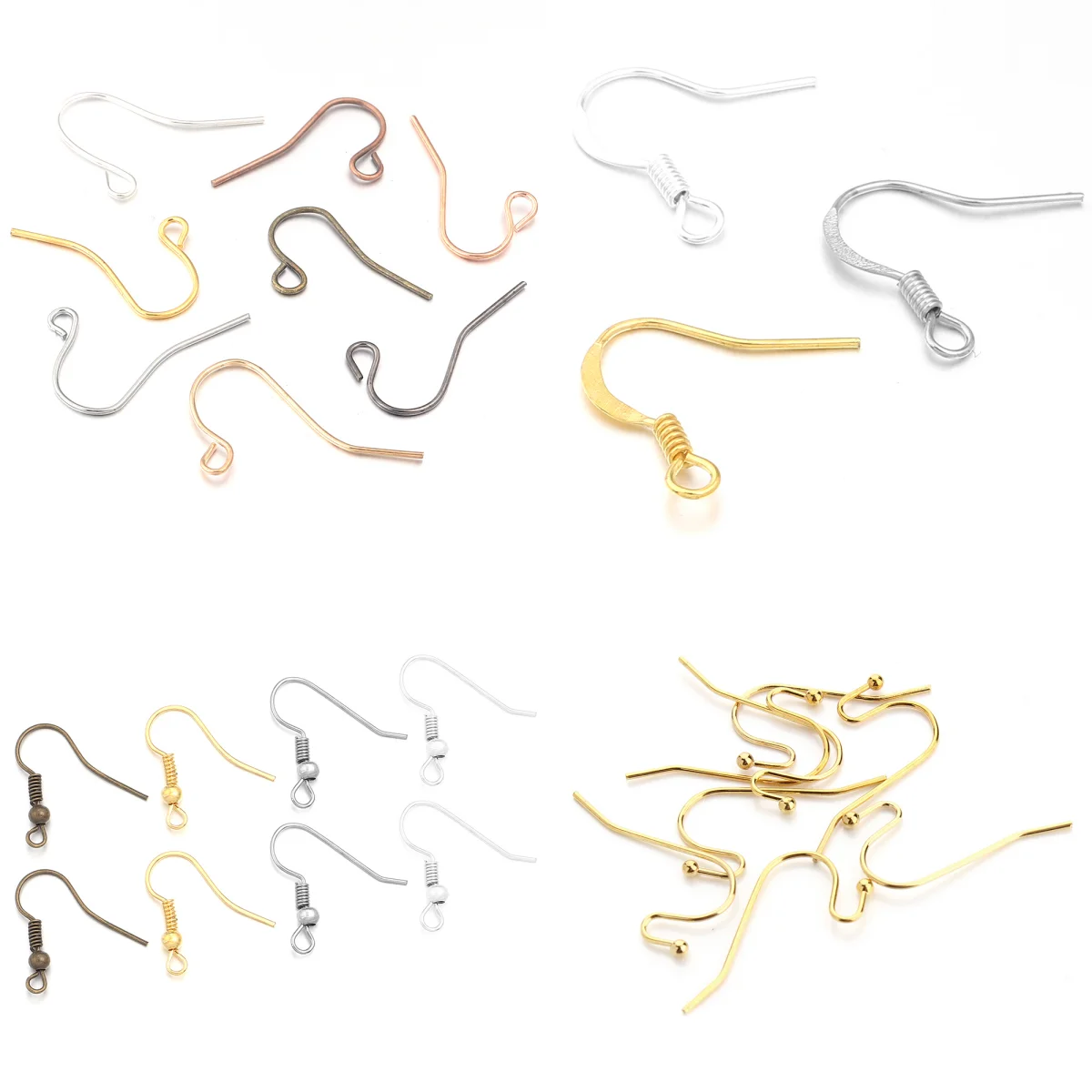 50/100/200pcs Iron Bead Charms Earring Wires With Ear Hook Earrings Clasp Findings Supplies For Jewelry Making DIY Accessories
50/100/200pcs Iron Bead Charms Earring Wires With Ear Hook Earrings Clasp Findings Supplies For Jewelry Making DIY Accessories