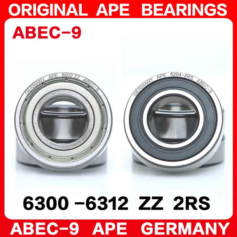 2pcs ABEC-9 bearing 6300 6301 6302 6303 6304 6305 6306 6307 6308 6309 6310 6311 6312 Z ZZ RS 2RS bearings
2pcs ABEC-9 bearing 6300 6301 6302 6303 6304 6305 6306 6307 6308 6309 6310 6311 6312 Z ZZ RS 2RS bearings