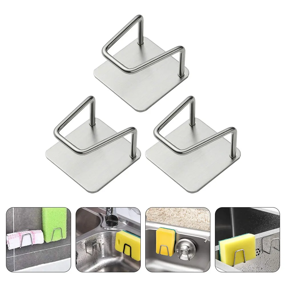 3Pcs Stainless Steel Kitchen Sink Mount Sponge Storage Stand Punch-Free Draining Organizer Wall Mount Sponge Rack
3Pcs Stainless Steel Kitchen Sink Mount Sponge Storage Stand Punch-Free Draining Organizer Wall Mount Sponge Rack