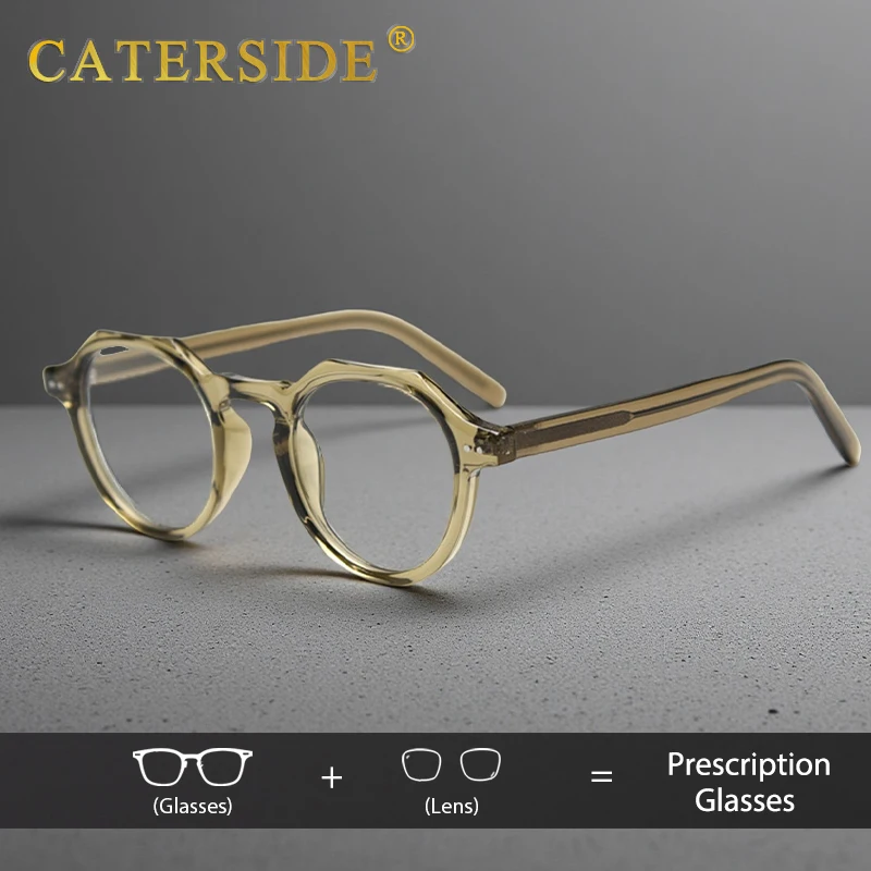 CATERSIDE Retro Polygonal Men Prescription Glasses Professional Customized Optical Glasses for Women High-Quality Eyeglasses
CATERSIDE Retro Polygonal Men Prescription Glasses Professional Customized Optical Glasses for Women High-Quality Eyeglasses