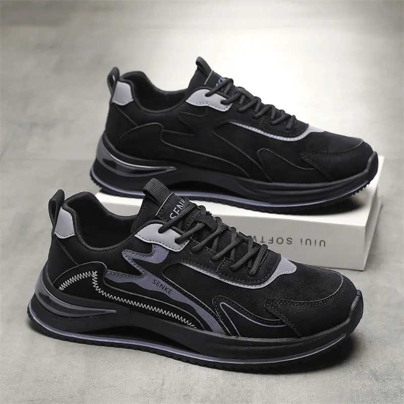 Men Daily Commuter Sneakers Simple Solid Color Wear Resistant Outsole Lightweight Comfort Versatile Low Top Footwear
Men Daily Commuter Sneakers Simple Solid Color Wear Resistant Outsole Lightweight Comfort Versatile Low Top Footwear