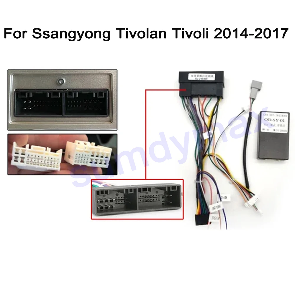Car Audio 16pin Wiring Harness With Canbus Box For Ssangyong Tivolan Tivoli 2014-2017 Stereo Installation Wire Adapter
Car Audio 16pin Wiring Harness With Canbus Box For Ssangyong Tivolan Tivoli 2014-2017 Stereo Installation Wire Adapter