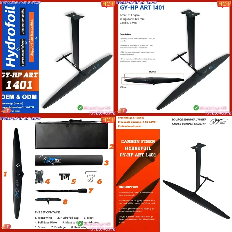 CE Certificate 2026 AXIS ART PRO 1401 Axis Gear Carbon Hydrofoil Wing for Dock-starters Beginner Pumping Surf Windsurf
CE Certificate 2026 AXIS ART PRO 1401 Axis Gear Carbon Hydrofoil Wing for Dock-starters Beginner Pumping Surf Windsurf