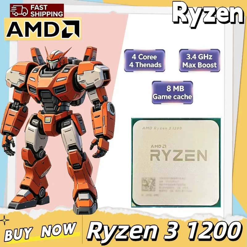 AMD Ryzen 3 1200 Socket AM4 New Tray CPU 4C4T 3.1GHz Up to 3.4GHz 8MB L3 Cache 65W Desktop Unlocked Gaming Processor
AMD Ryzen 3 1200 Socket AM4 New Tray CPU 4C4T 3.1GHz Up to 3.4GHz 8MB L3 Cache 65W Desktop Unlocked Gaming Processor