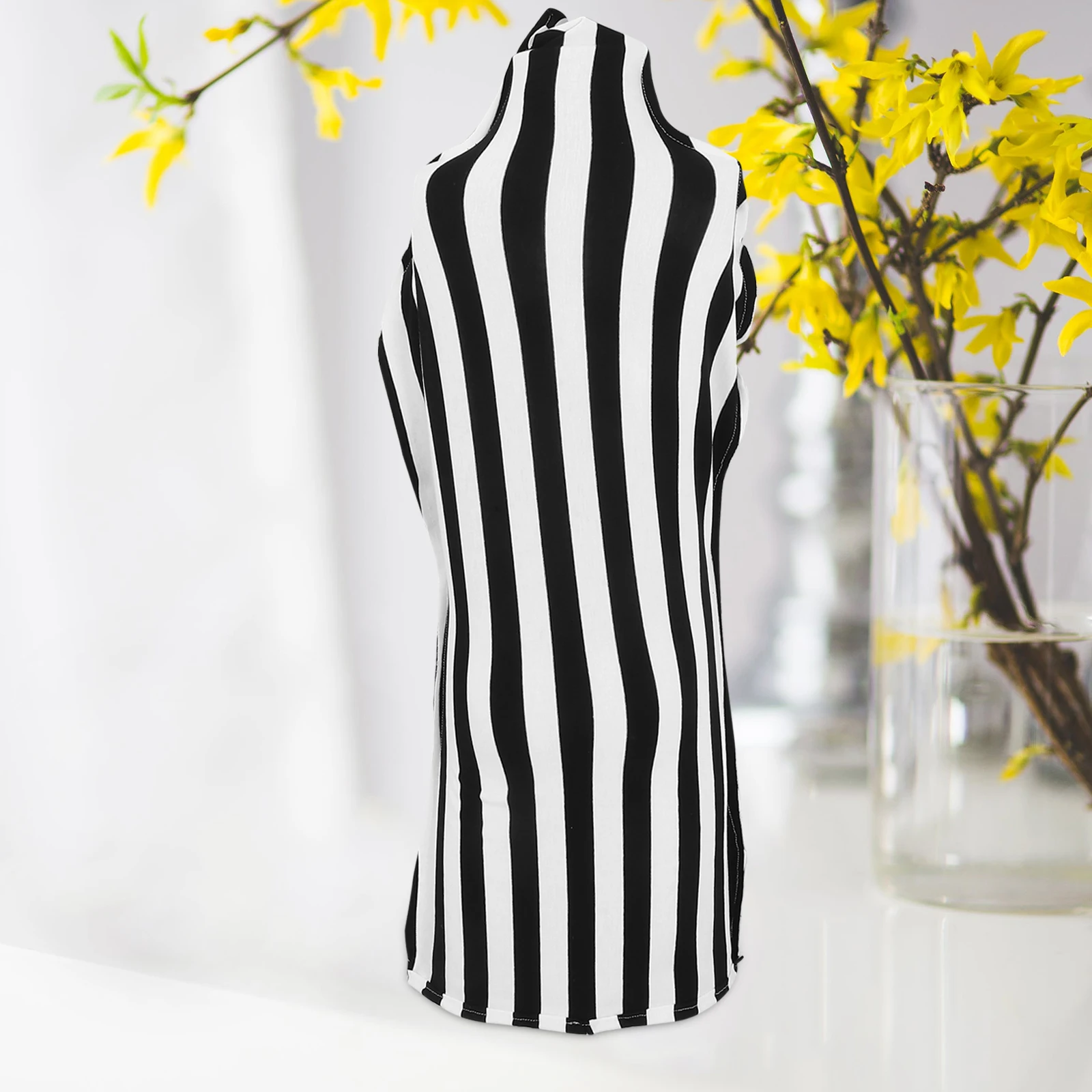 Half Body Mannequin Cover Stretch Cotton Fabric Black White Striped Dress Form Prop Female Dummy Cloth Cover Adjustable Size For
Half Body Mannequin Cover Stretch Cotton Fabric Black White Striped Dress Form Prop Female Dummy Cloth Cover Adjustable Size For