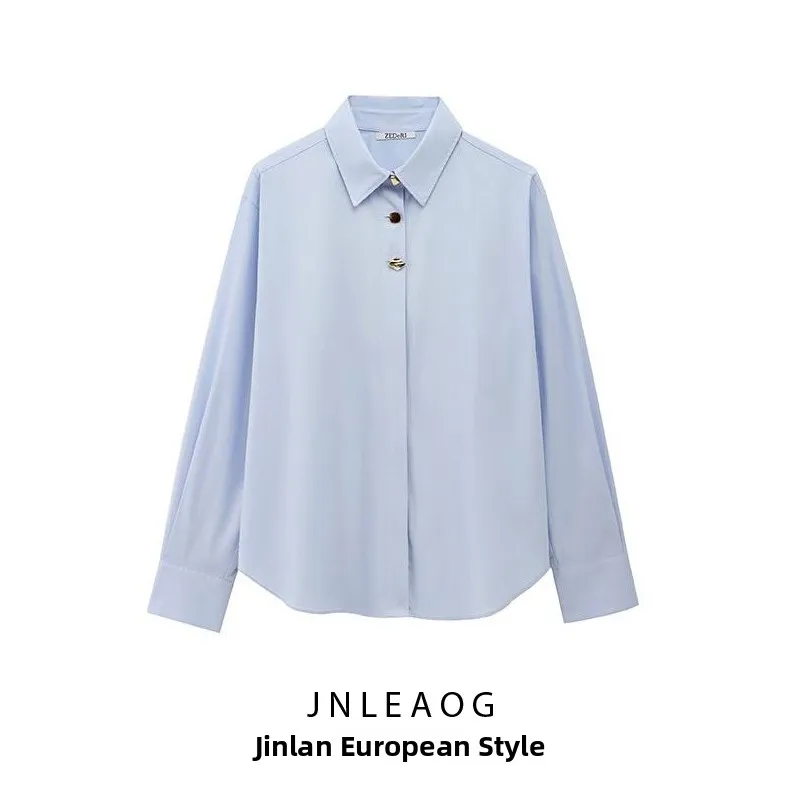 JNLEAOG Fashionable Patchwork Button Decorated Silk Shirt Women's Style Casual Loose Fit Long Sleeve UV Protection Pure Color
JNLEAOG Fashionable Patchwork Button Decorated Silk Shirt Women's Style Casual Loose Fit Long Sleeve UV Protection Pure Color
