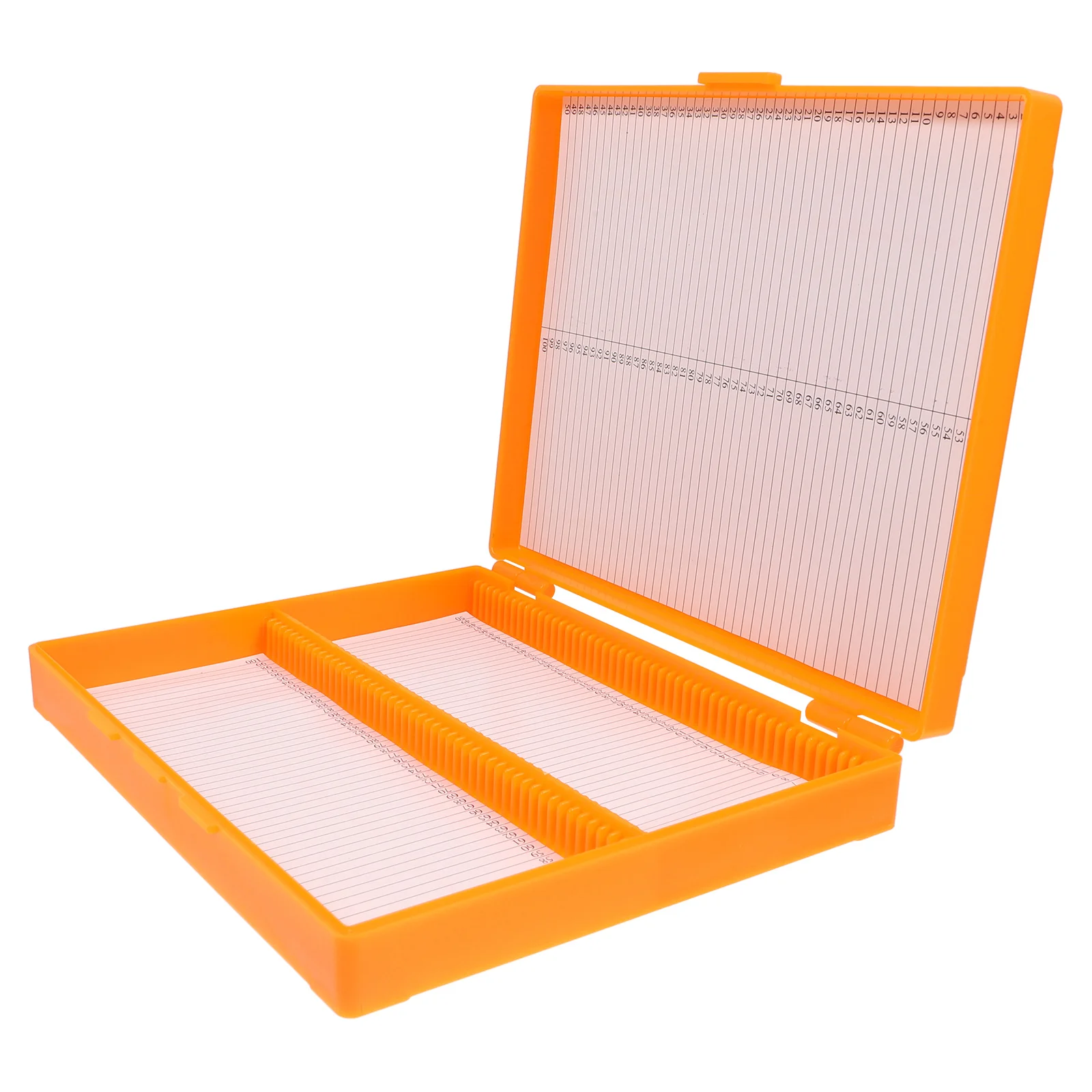 Plastic Pathology Slide Boxes Large Capacity Holds 100 Slides with Clear Lid Laboratory Classroom Microscope Slide Storage 
Plastic Pathology Slide Boxes Large Capacity Holds 100 Slides with Clear Lid Laboratory Classroom Microscope Slide Storage