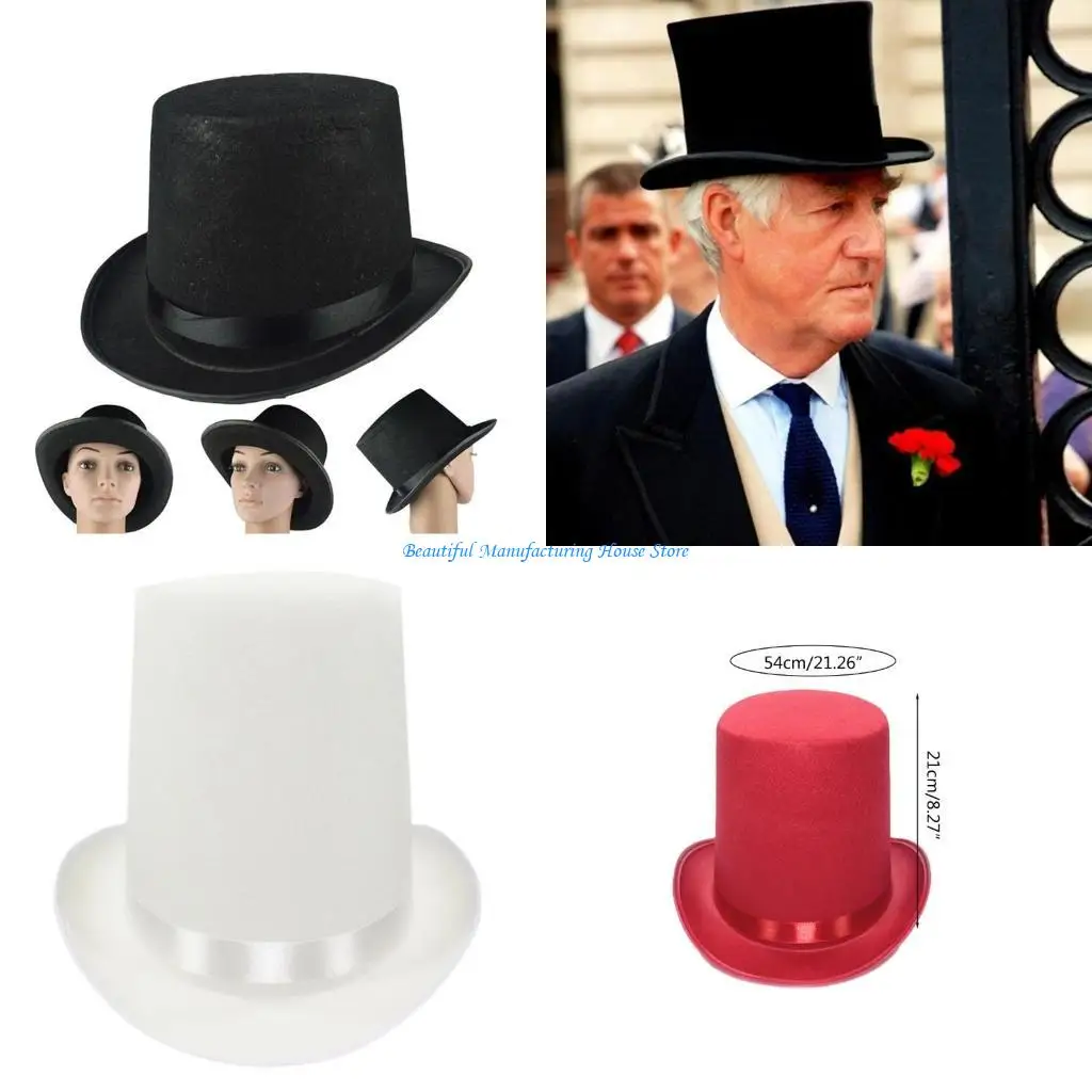 E56A Black Top Hat Magician Top Hat Bowler Top Hat Magician Performed Hat Party Favor
E56A Black Top Hat Magician Top Hat Bowler Top Hat Magician Performed Hat Party Favor
