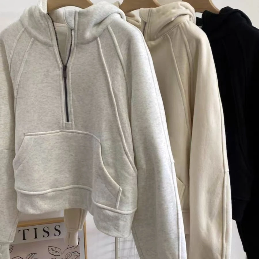 Lemon Winter Oversized Cropped Hoodies Relaxed Fit Sweatshirt Waist Length Sweater Yoga Wear Women Scubas Jackets Coat
Lemon Winter Oversized Cropped Hoodies Relaxed Fit Sweatshirt Waist Length Sweater Yoga Wear Women Scubas Jackets Coat
