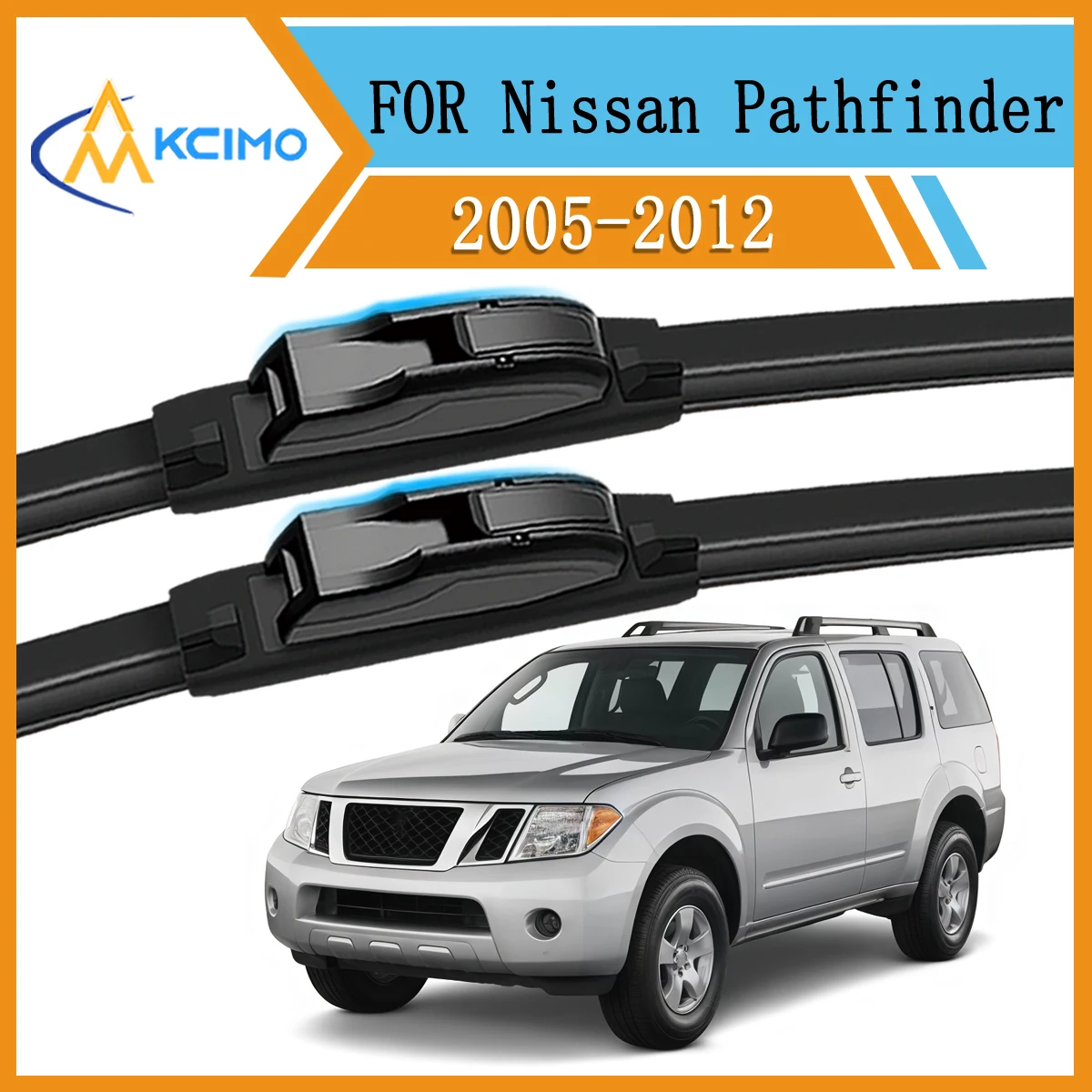 Complete Front Wiper Blades Set For Nissan Pathfinder R51 2005-2012 OE Quality Streak-Free Performance in Rain/Snow
Complete Front Wiper Blades Set For Nissan Pathfinder R51 2005-2012 OE Quality Streak-Free Performance in Rain/Snow