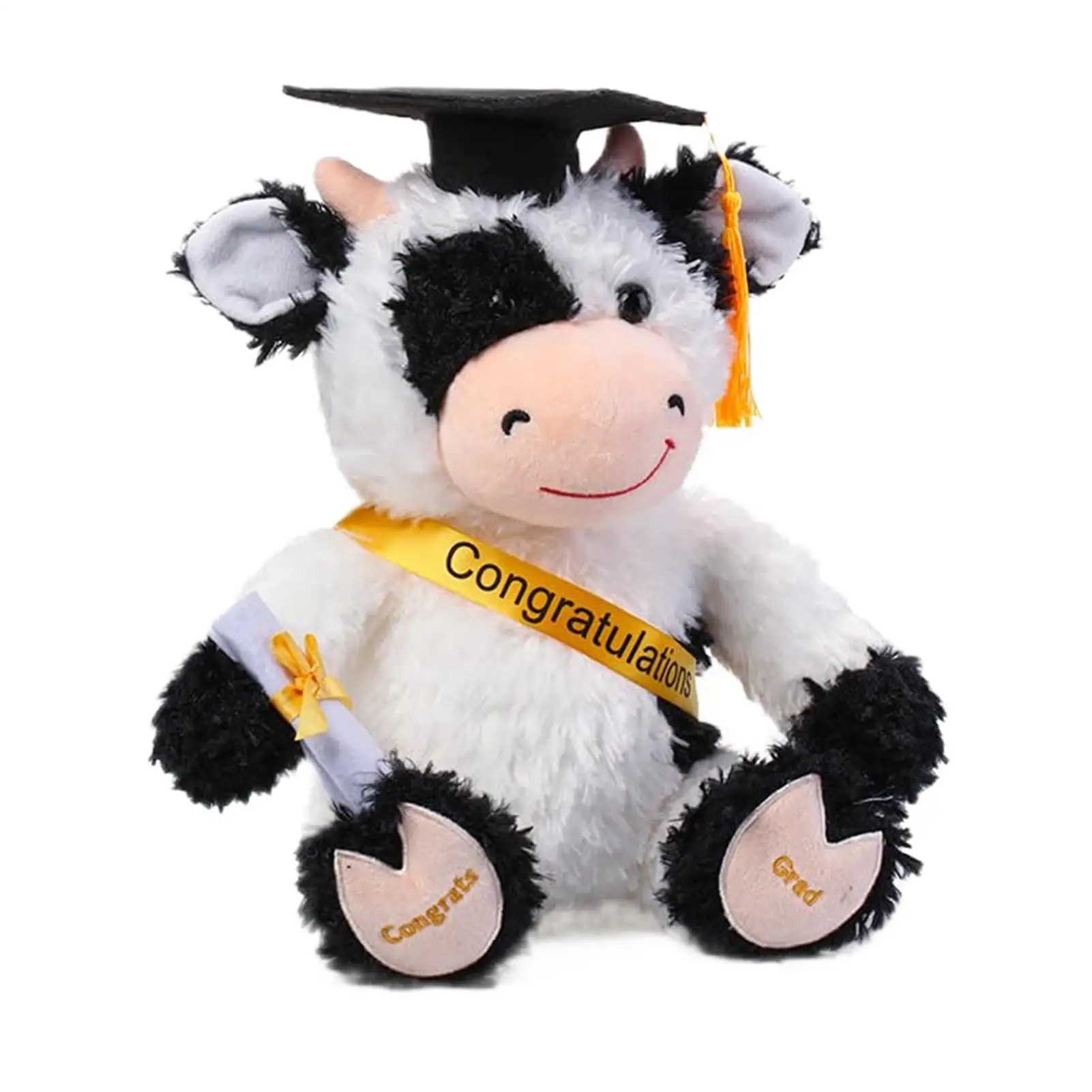 Cow Plush 9 Inch Cute Soft Collectible Decor with Hat Graduation Plush for School Preschool Grade College High School
Cow Plush 9 Inch Cute Soft Collectible Decor with Hat Graduation Plush for School Preschool Grade College High School