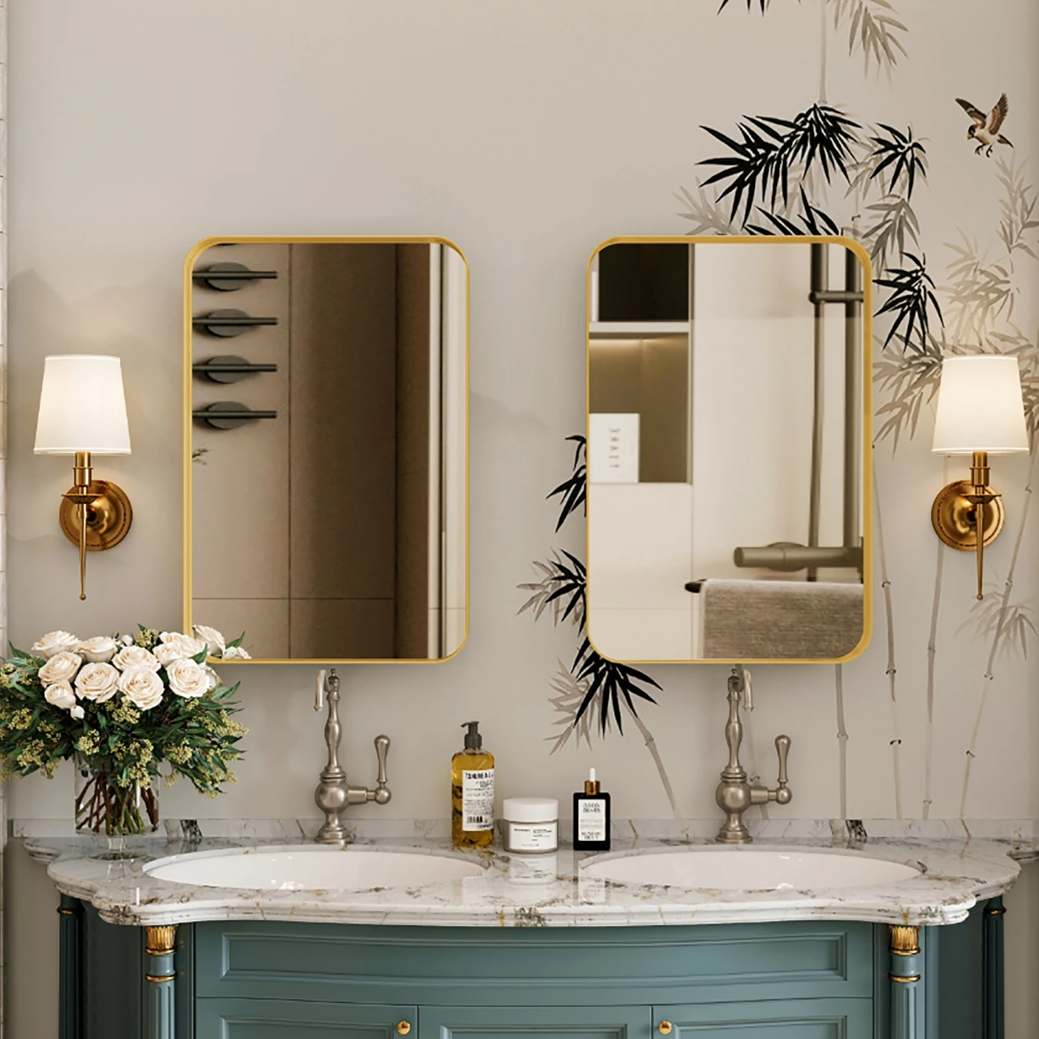 16x24" Recessed Metal Medicine Cabinet with Mirror, Adjustable Shelves, Wall Storage for Bathroom, Matte Gold
16x24" Recessed Metal Medicine Cabinet with Mirror, Adjustable Shelves, Wall Storage for Bathroom, Matte Gold