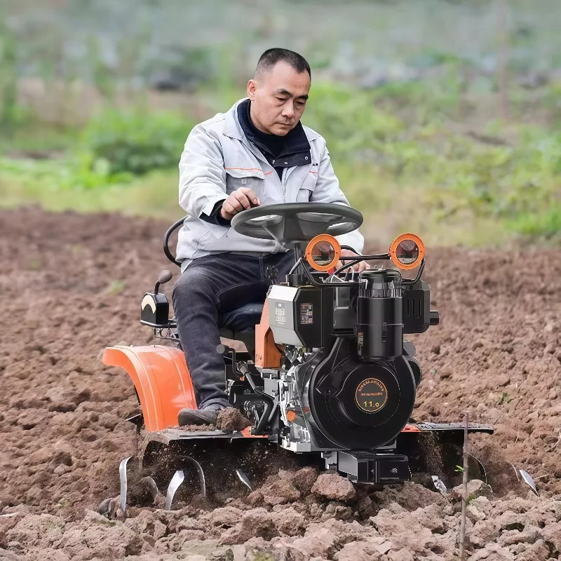 Diesel ride-on four-wheel drive micro-tiller water and drought dual-purpose tillage machine agricultural multi-functional cultiv
Diesel ride-on four-wheel drive micro-tiller water and drought dual-purpose tillage machine agricultural multi-functional cultiv