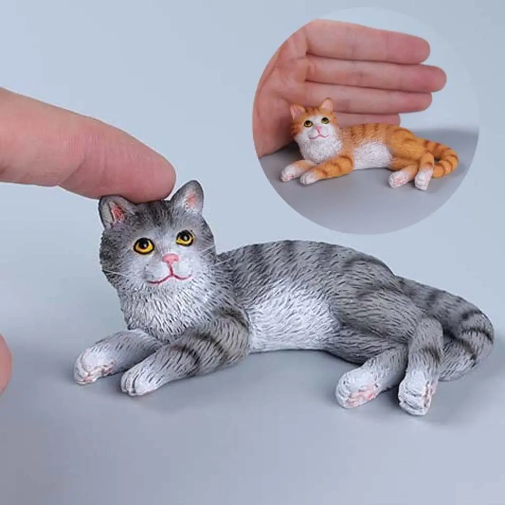 Adorable Miniature Cat Ornament Simulation Cartoon Cat Pet Model Black White Resin Lying Cat Statue Dashboard Figurine
Adorable Miniature Cat Ornament Simulation Cartoon Cat Pet Model Black White Resin Lying Cat Statue Dashboard Figurine