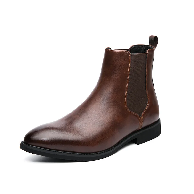 Brand Leather Men Chelsea Boots Designer Italy Dress Boots Men Fashion Casual Business Ankle Boots Dress Man Shoes Large Size
Brand Leather Men Chelsea Boots Designer Italy Dress Boots Men Fashion Casual Business Ankle Boots Dress Man Shoes Large Size